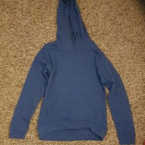 Girls blue waffle sweatshirt